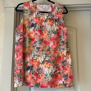 Athleta Floral Refined Zephyr Tank in Renewed Bloom Spring Pink Print